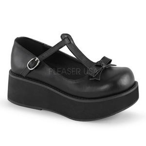 Black 6 cm SPRITE-03 lolita shoes gothic platform shoes