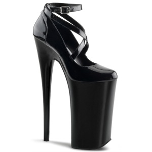 Black Patent 25,5 cm BEYOND-087 extrem platform high heels pumps
