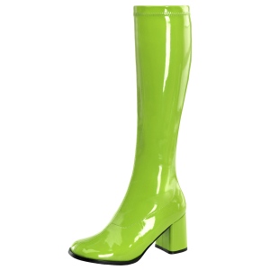 Gr�na lackst�vlar 7,5 cm GOGO-300 h�gklackat damst�vlar f�r m�n
