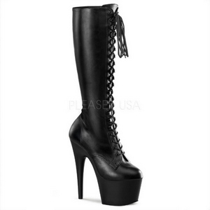 Konstl�der 18 cm ADORE-2023 h�ga plat�st�vlar dam med sn�rning