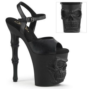 Konstl�der skalle plat� 20 cm RAPTURE-809 pleaser h�ga klackar