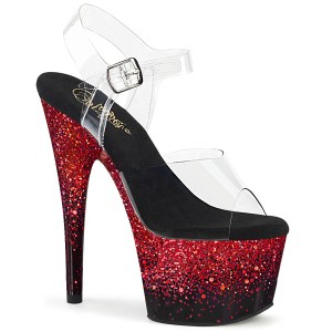 Rd 18 cm ADORE-708SS glitter plat high heels