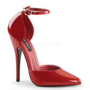 R�d Lack 15 cm DOMINA-402 kvinnor pumps med l�g klack