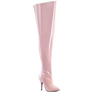Rosa 13 cm stretch l�rh�ga st�vlar f�r breda vader f�r m�n