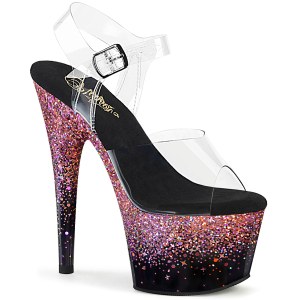 Rosa 18 cm ADORE-708SS glitter plat high heels