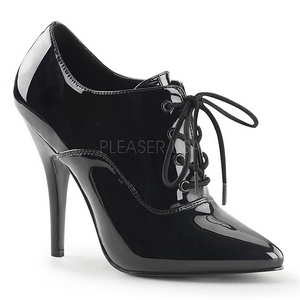 Svart Lack 13 cm SEDUCE-460 Pumps H�gklackade Herrskor