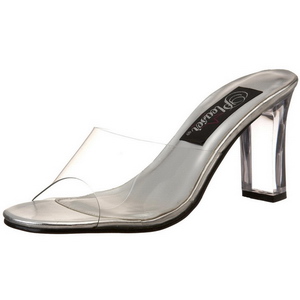 Transparent 8,5 cm ROMANCE-301 Plat� H�gklackade Slipper Skor