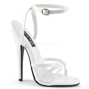 Vit 15 cm DOMINA-108 klackskor f�r m�n