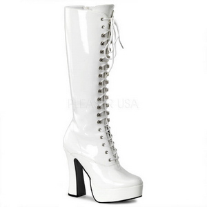 Vit Lack 13 cm ELECTRA-2020 H�ga Damst�vlar f�r M�n