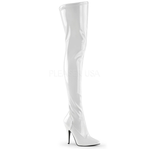 Vit Lack 13 cm SEDUCE-3000 L�rh�ga St�vlar f�r M�n