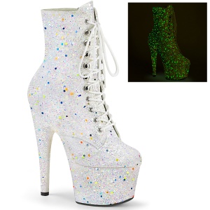 White glitter 18 cm ADORE-1020GDLG Pole dancing ankle boots