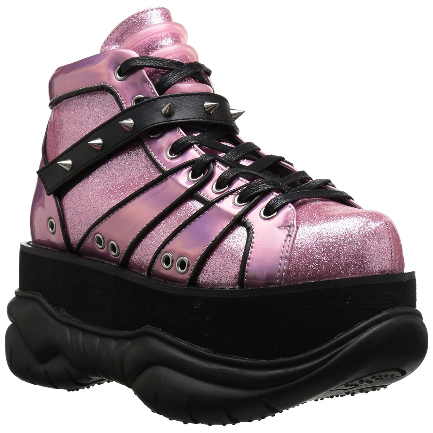 Pink Leatherette 7,5 cm NEPTUNE100 Platform Mens Gothic Shoes