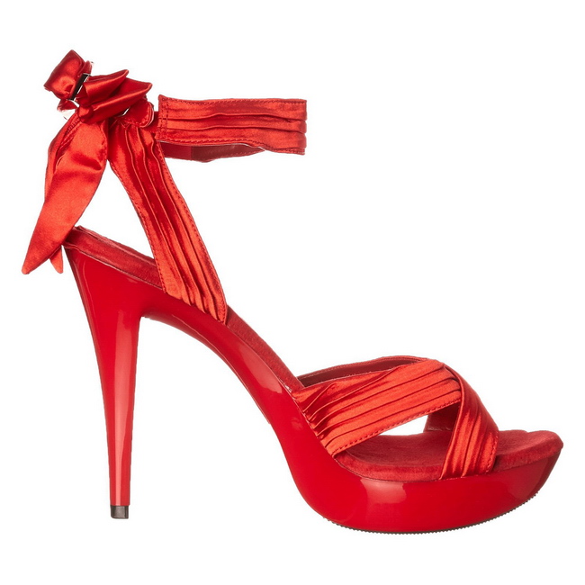 red cocktail shoes