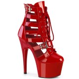 ADORE-1013MST 18 cm pleaser high heels ankle boots red