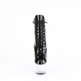 ADORE-1020 18 cm pleaser hgklackade boots svart