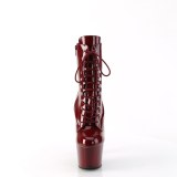 ADORE-1020 18 cm pleaser högklackade boots vinröd