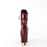 ADORE-1020 18 cm pleaser högklackade boots vinröd