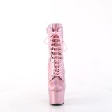 ADORE-1020HG - 18 cm pleaser hgklackade boots hologram rosa