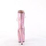 ADORE-1020HG - 18 cm pleaser hgklackade boots hologram rosa