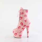 ADORE-1020KISSES 18 cm pleaser hgklackade boots rosa