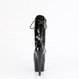 ADORE-1049WR - 18 cm platform high heel boots patent black