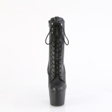 ADORE-1049WR - 18 cm platform high heel boots vegan black