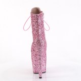 ADORE-GWR 18 cm pleaser hgklackade boots glitter rosa