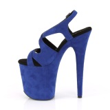 Blå Konstläder 20 cm FLAMINGO-831FS högklackade sandaletter