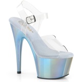 Blå hologram platå 18 cm ADORE-708LQ högklackade sandaler