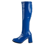 Bl� lackst�vlar 7,5 cm GOGO-300 h�gklackat damst�vlar f�r m�n