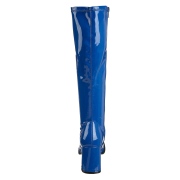 Bl� lackst�vlar 7,5 cm GOGO-300 h�gklackat damst�vlar f�r m�n