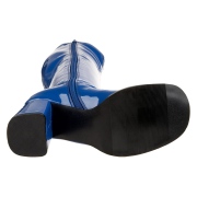 Bl� lackst�vlar 7,5 cm GOGO-300 h�gklackat damst�vlar f�r m�n