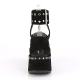 Black 12,5 cm Demonia CAMEL-102 lolita platform sandals