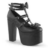 Black 14 cm DemoniaCult TORMENT-600 gothic platform shoes