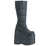 Black 18 cm STACK-301 demonia boots - unisex cyberpunk boots