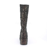 Black Glitter 18 cm STACK-301G demonia boots - unisex cyberpunk boots