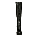 Black Konstldere 13 cm ELECTRA-2000Z High Heeled Womens Boots for Men