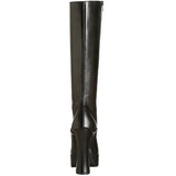 Black Konstldere 13 cm ELECTRA-2020 High Heeled Womens Boots for Men