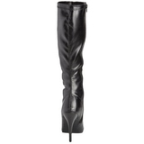 Black Konstldere 13 cm SEDUCE-2000 High Heeled Womens Boots for Men