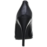 Black Konstldere 13 cm SEDUCE-420 Pumps High Heels for Men