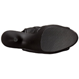 Black Konstldere 15,5 cm DELIGHT-1016 Open Toe Platform Ankle Calf Boots