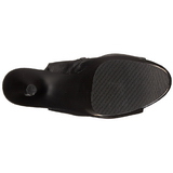 Black Konstldere 18 cm Pleaser ADORE-1018 Platform Ankle Calf Boots