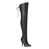 Black Leather 13 cm LEGEND-8899 Thigh High Boots for Men