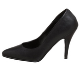 Black Leatherette 10 cm VANITY-420 pointed toe pumps high heels