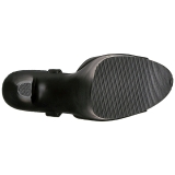Black Leatherette 20 cm XTREME-809 High Heels Platform