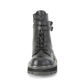 Black Leatherette 3 cm LILITH-152 demoniacult ankle boots platform