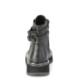 Black Leatherette 3 cm LILITH-152 demoniacult ankle boots platform