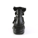 Black Leatherette 7,5 cm NEPTUNE-150 Platform Mens Gothic Shoes