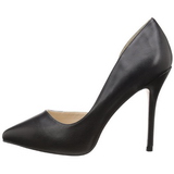 Black Matte 13 cm AMUSE-22 Low Heeled Classic Pumps Shoes