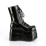 Black Patent 11,5 cm BEAR-265 demonia ankle boots platform